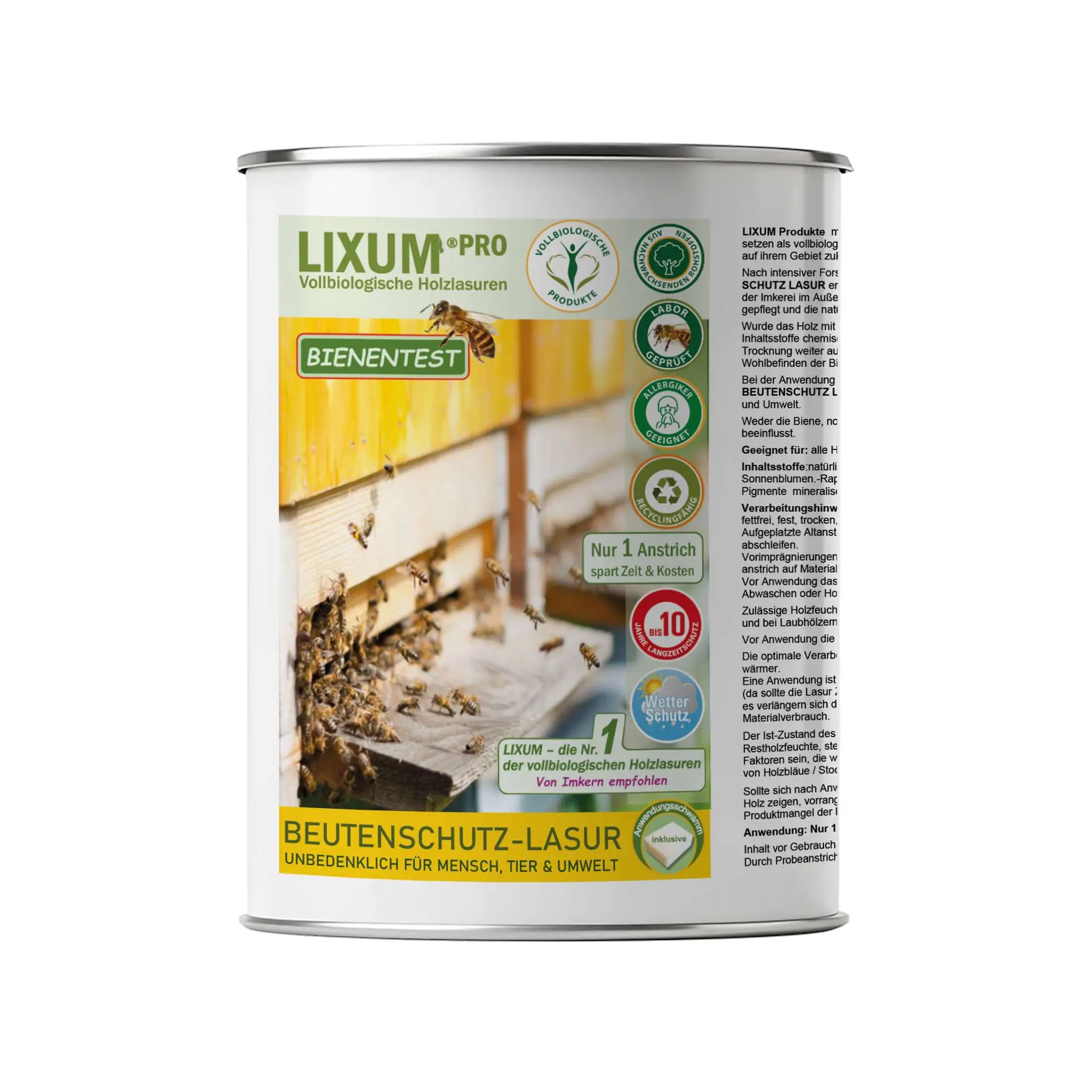 Lixum Pro-natürliche Beutenschutz-Lasur