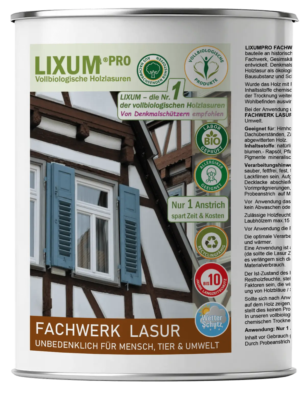 Lixum Pro - Fachwerk Lasur