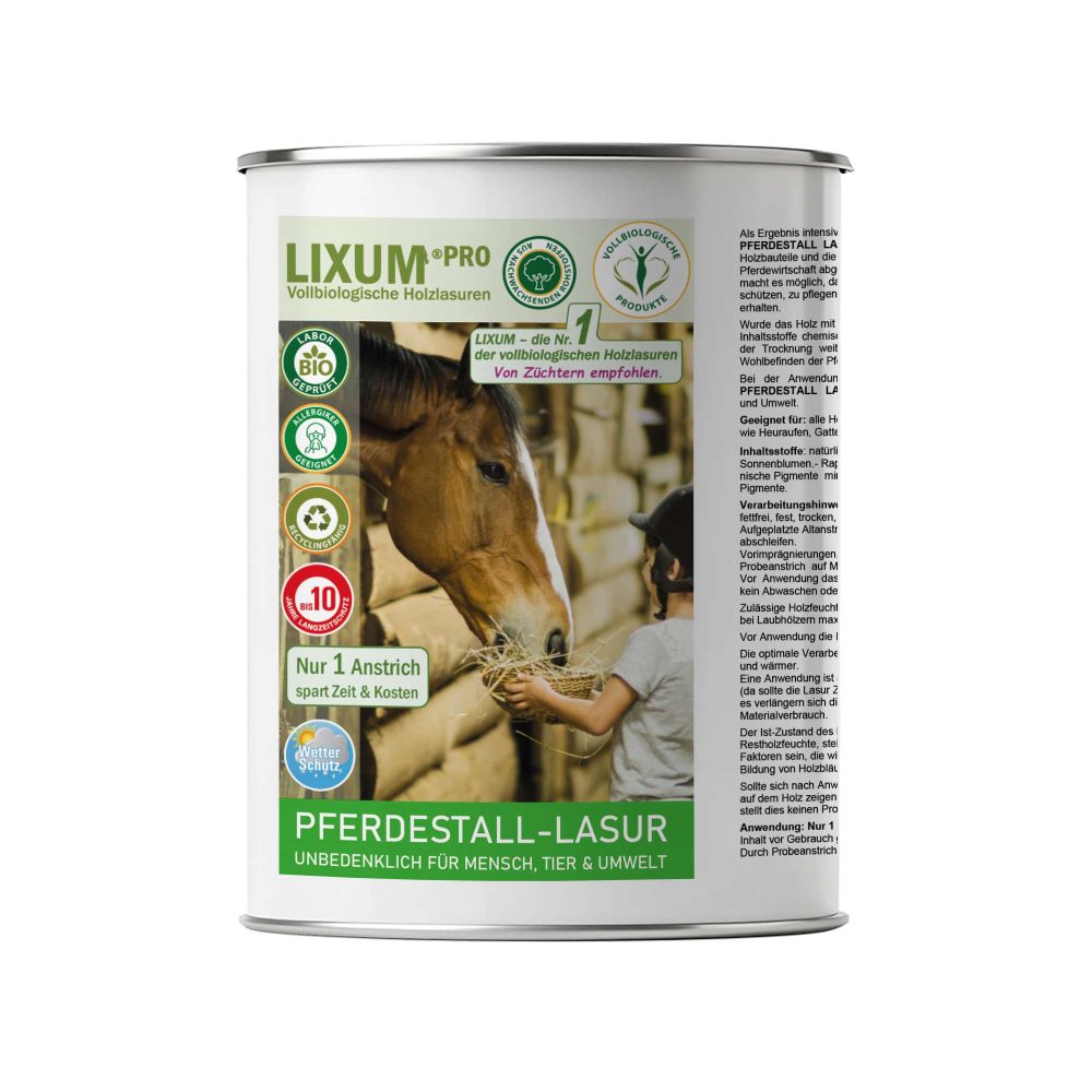 LIXUM Pro Biologische Pferdestall Holzlasur