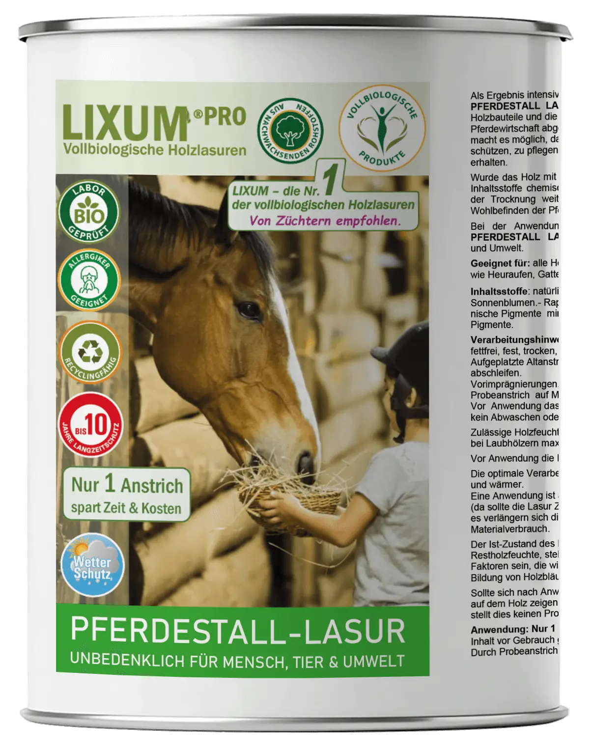 Lixum Pro - Pferdestall Lasur