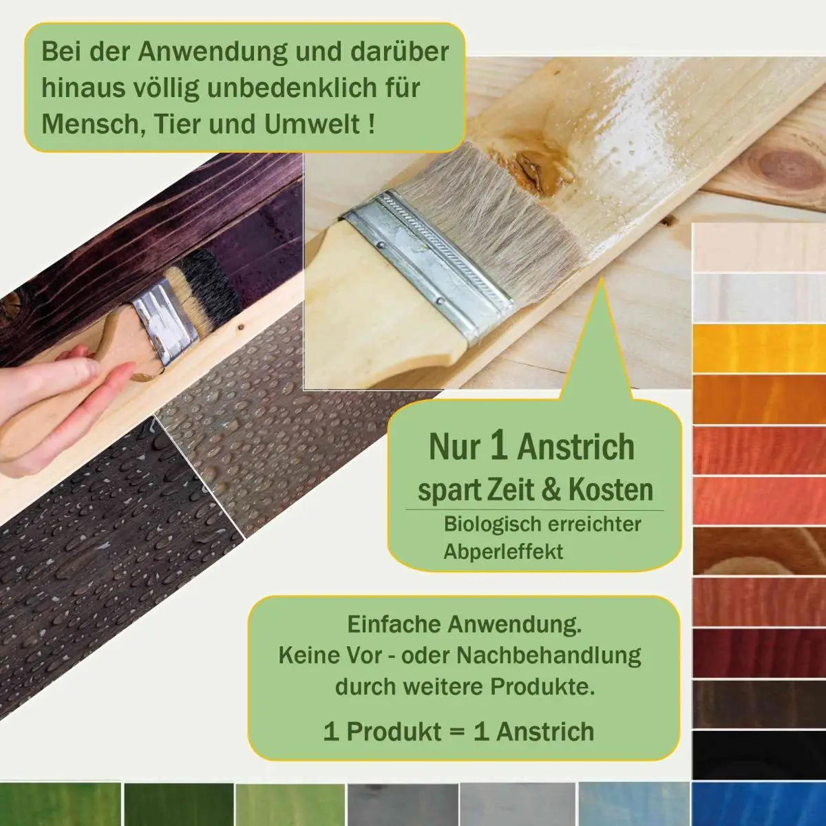 Lixum Holzanstrich für Mensch, Tier und Umwelt