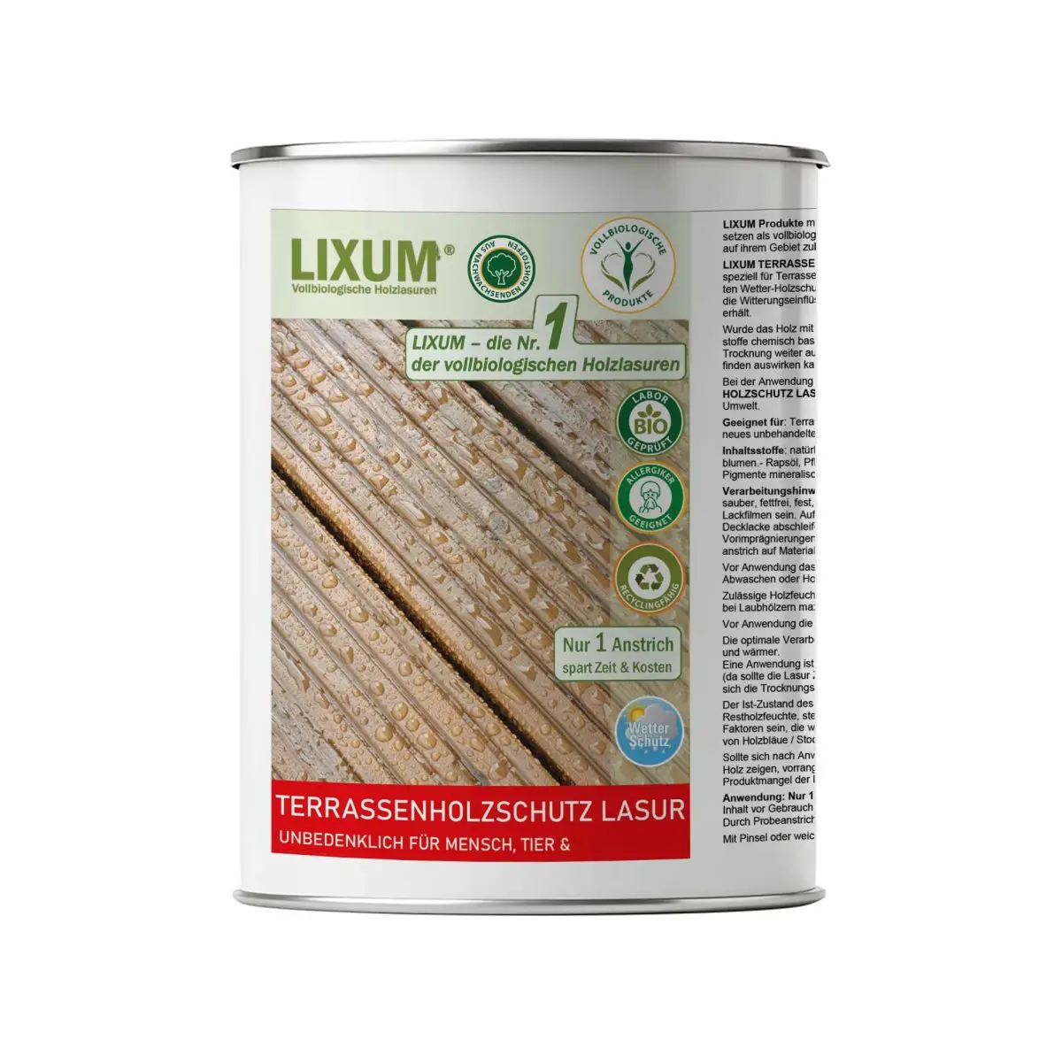 Lixum-Terrassenholzschutz-Lasur
