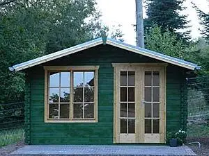 Lixum - Grüner Weichholz Gartenschuppen
