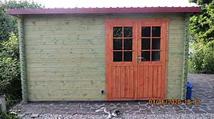 Lixum - Gartenschuppen grün/rot Universell Lasur